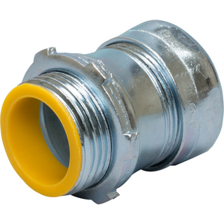 WI MEC-752B - Steel Compression Connector With Insulated Throat